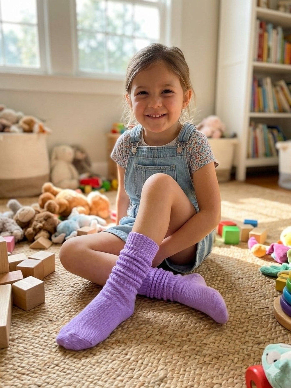 Girls Slouchy Socks- Asst. Colors And Sizes - Picture 6 of 9